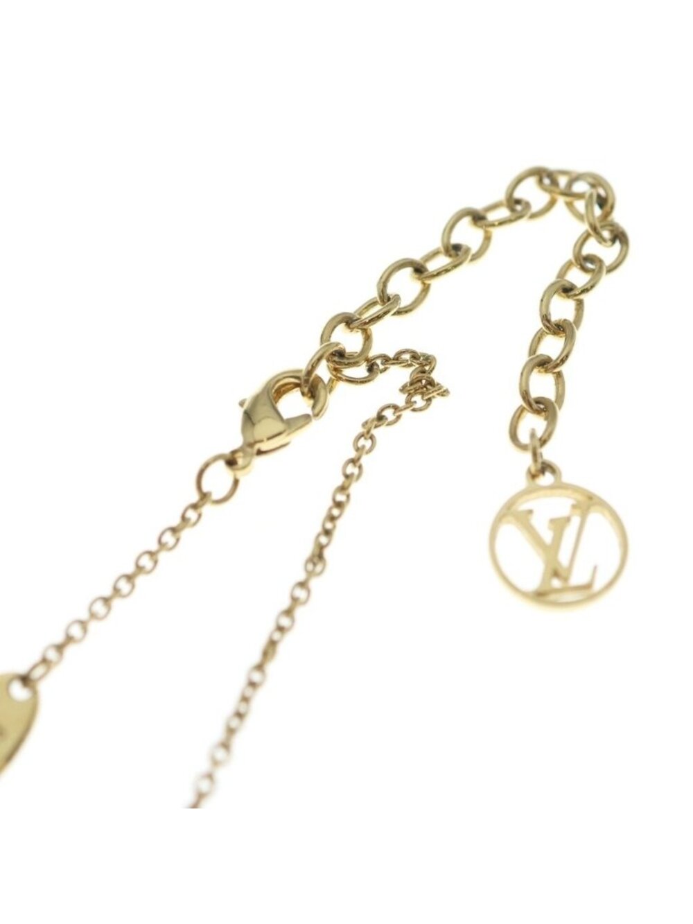 Louis Vuitton Collier LV Iconic Pendant Chain Gold Pink Enamel - Picture 4 of 6